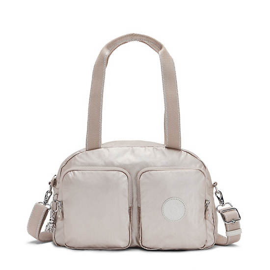 Kipling Cool Defea Metallic Axelväska Beige | SE 1819NW